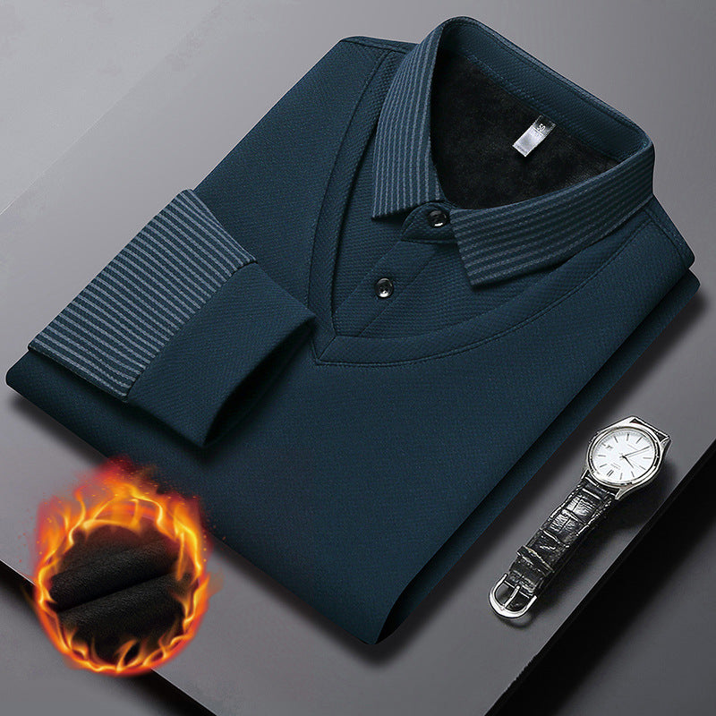 Men's Layered Look Knitted Shirt