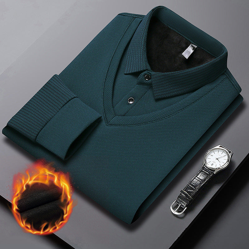Men's Layered Look Knitted Shirt