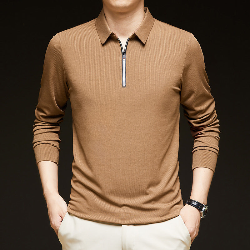 Men's Ice-Silk Lapel Shirt