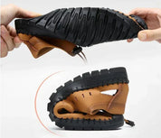 🔥Aviator Wrapped Toe Hollow Leather Sandals👞57% off