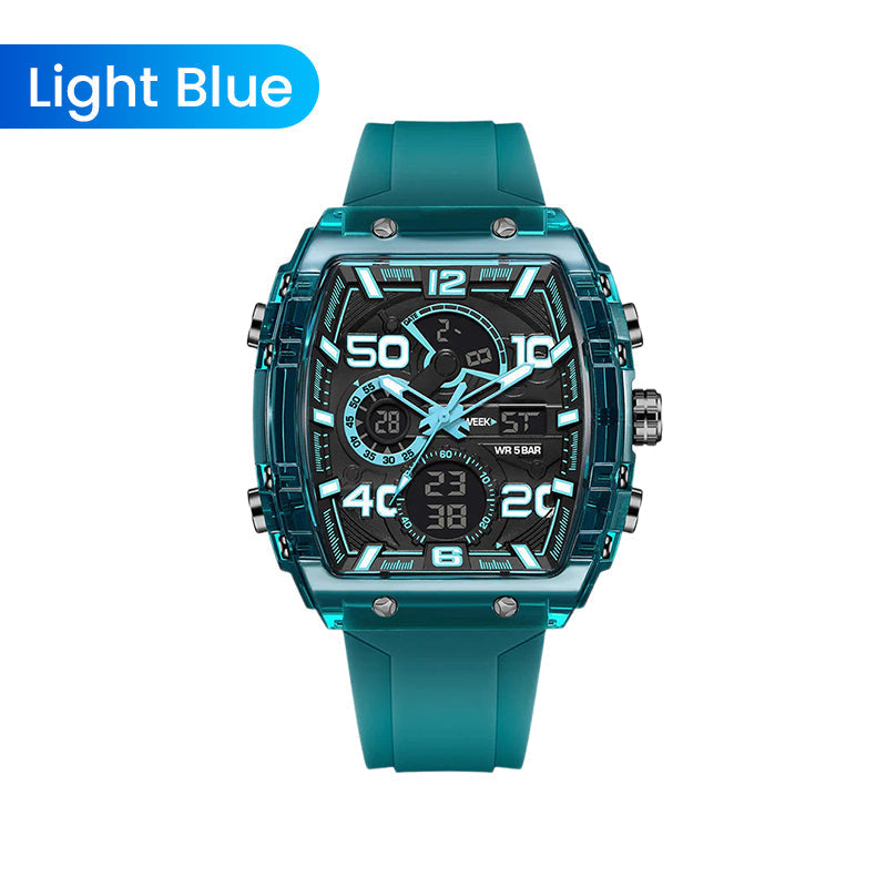 🔥LED Backlight+Stopwatch Technique🔥Multi-Function Sport & Casual Digital Watch