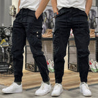 Men's Multi-Pockets Drawstring Waist Cargo Pants