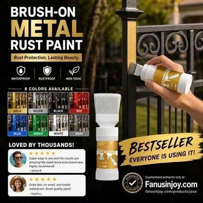 🖌️ Wasserbasierte Metallic-Silber-Farbe – Deckend, schnell trocknend & mit integriertem Pinsel – Ideal für kreative Projekte & Deko ✨