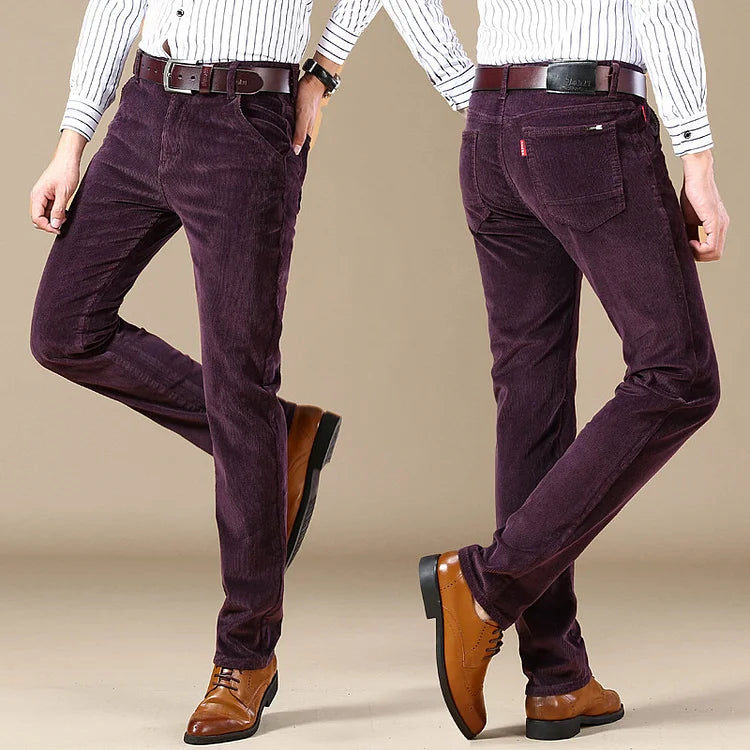 Men's Multicolor Corduroy Commuter Pants