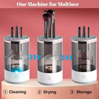 💖 50% OFF! ✨ AUTOMATIC MAKEUP BRUSH CLEANER - Deep Cleaning in 3 Minutes, Compact & Portable for Travel, USB Charging with Quiet Operation 🌸🚿