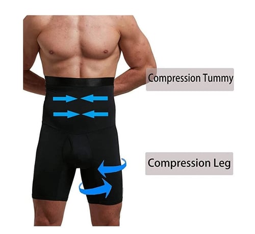 Men’s High-Waist Compression Shapewear Shorts