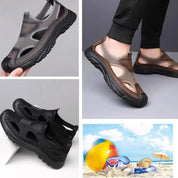 🔥2025 New Men's Shoes - Fliwos Mesh Hollow Lightweight Soft Sole Sandals
