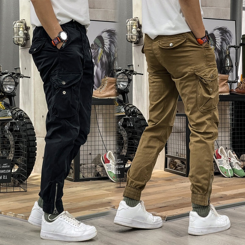 Men's Multi-Pockets Drawstring Waist Cargo Pants