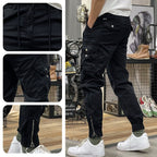 Men's Multi-Pockets Drawstring Waist Cargo Pants