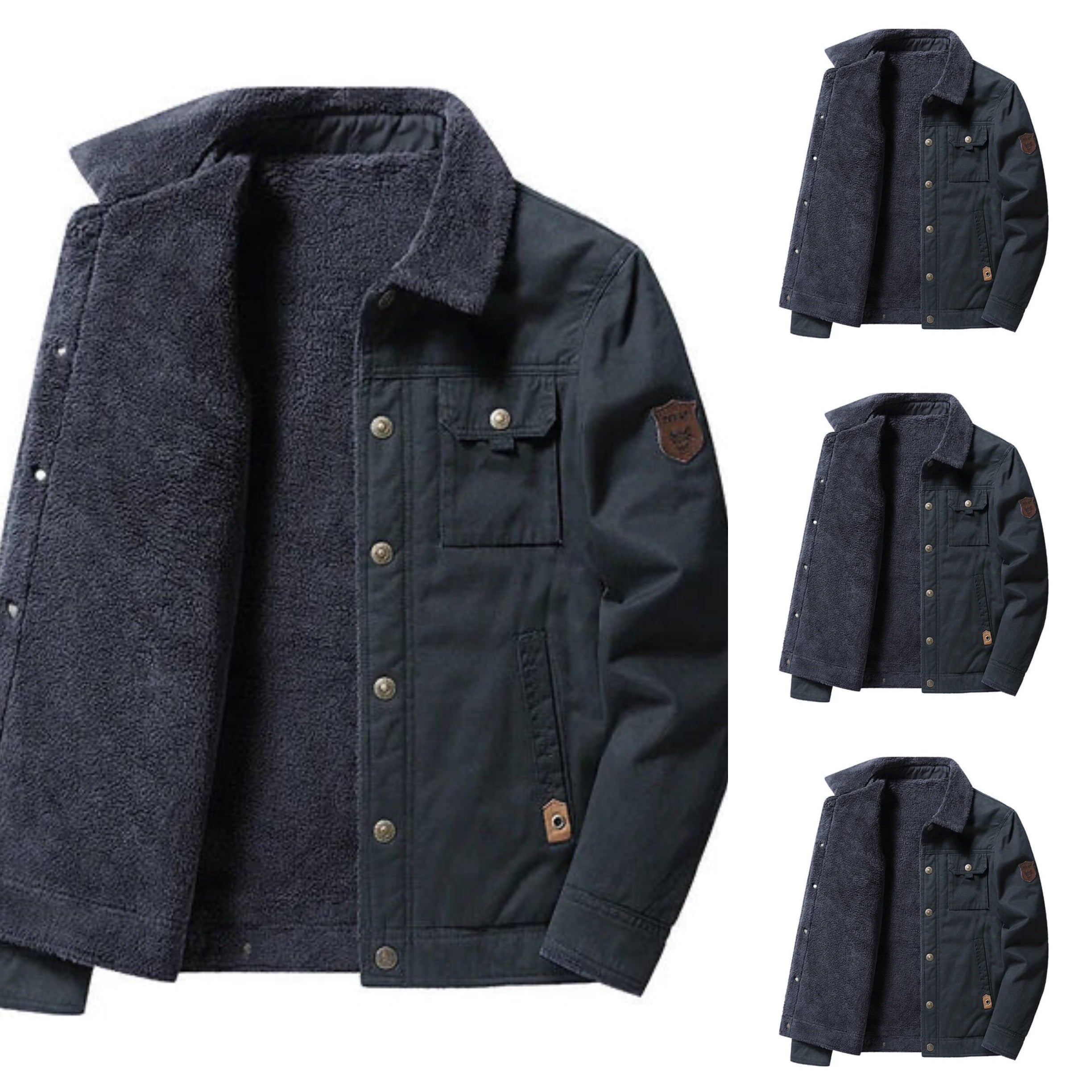 ✨Cozy and warm✨Men's Fleece Thickened Casual Thermal Jacket