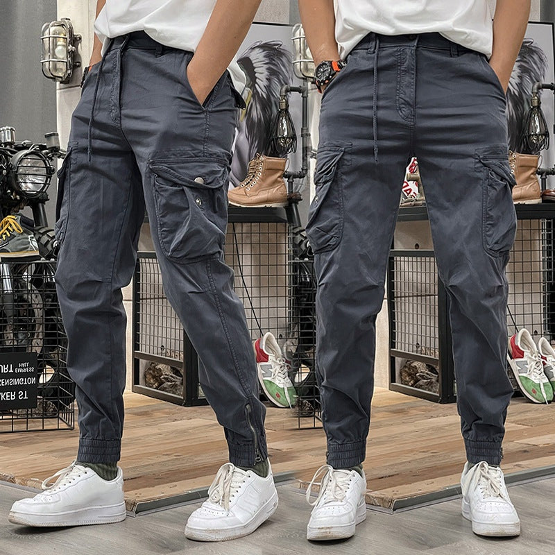 Men's Multi-Pockets Drawstring Waist Cargo Pants