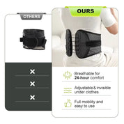 Adjustable Lumbar Support Belt - Relieves Back Pain & Improves Posture