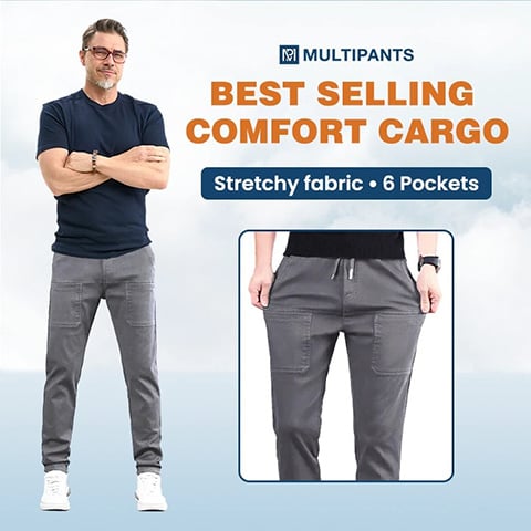 🔥Hot Sale 70%off  👖MultiPants – High Stretch Multi-pocket Durable Cargo Pants