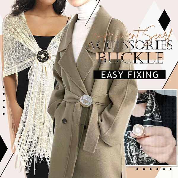✨ French Elegant Coat Scarf Buckle – Elegance at your fingertips!