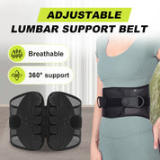 Adjustable Lumbar Support Belt - Relieves Back Pain & Improves Posture