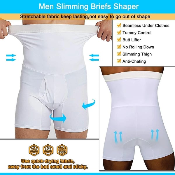 Men’s High-Waist Compression Shapewear Shorts