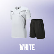 ☀️💦Men’s Loose-Fit Breathable Quick-Drying Athletic T-Shirt & Shorts Tracksuit