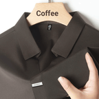 Men’s Breathable Casual Lapel Wrinkle-free T-shirt