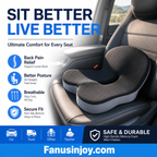 💥50% OFF !!!⏰Non-Slip Memory Foam Seat Cushion – Sciatica Relief, Breathable Mesh & Universal Fit for Car, Office & Wheelchair