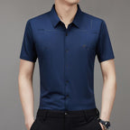 Men's Ice Silk Wrinkle-Free Polos