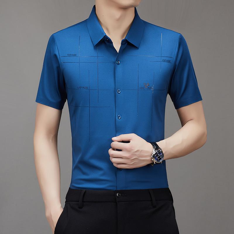 Men's Ice Silk Wrinkle-Free Polos