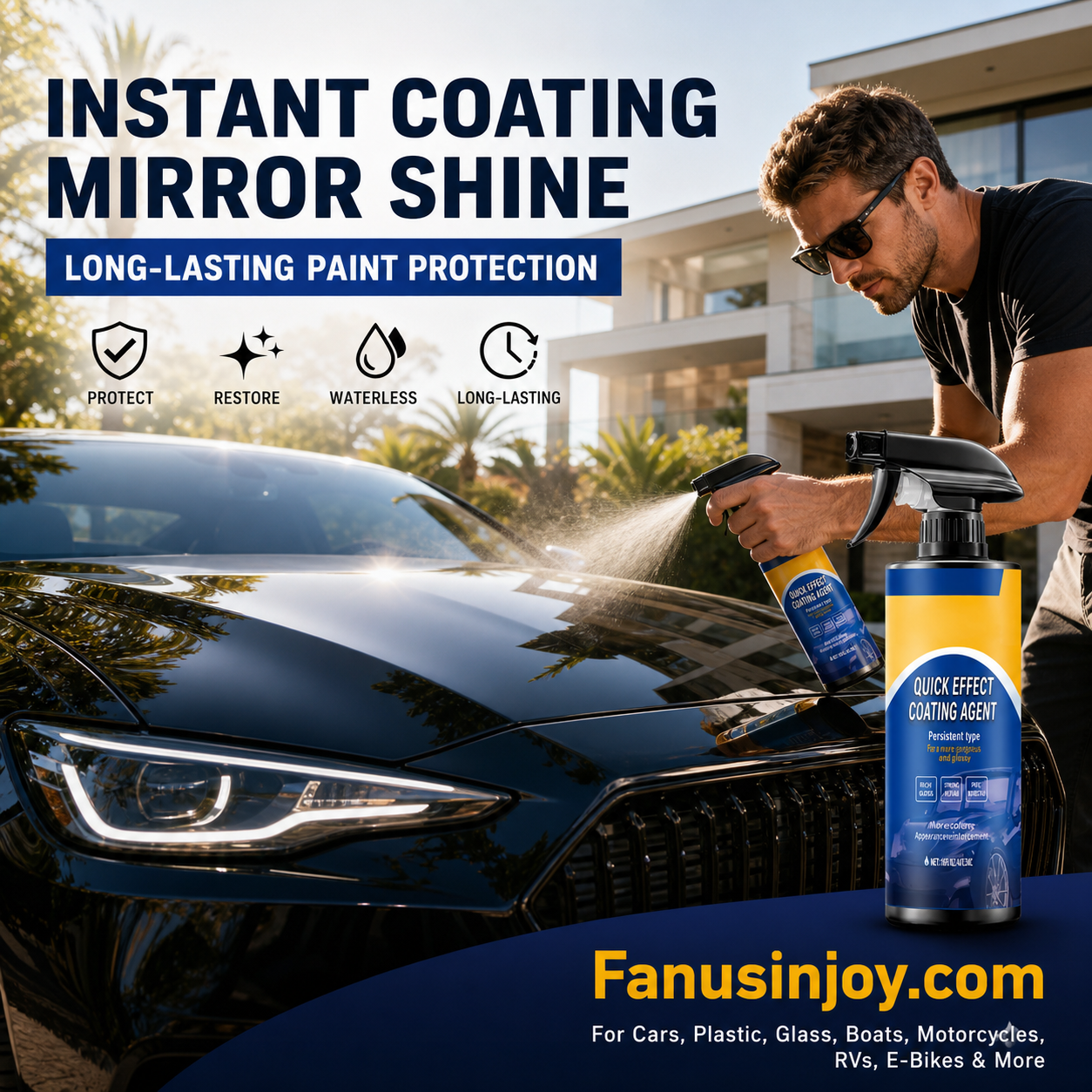 📣📣BUY 1 GET 1 FREE🔥HOT SALE✨Advanced Car Quick-acting Coating Agent Spray(Bonus towel included with every purchase!)