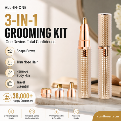 2026 Sale — Over 38,000 Sold! Portable Electric Eyebrow Trimmer – Interchangeable Heads