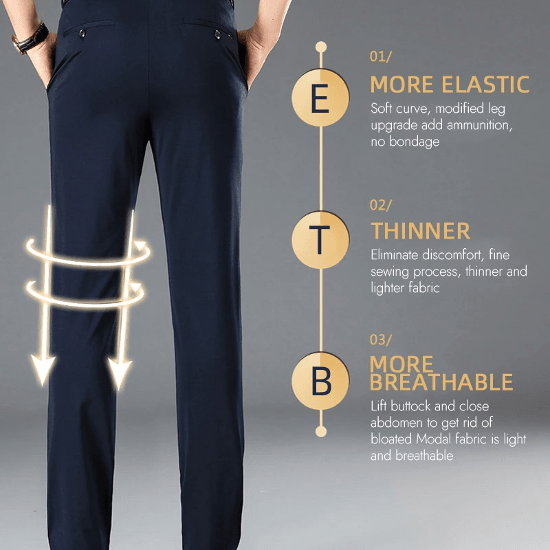 Men’s Lightweight Dress Pants – Keeps Its Shape All Day