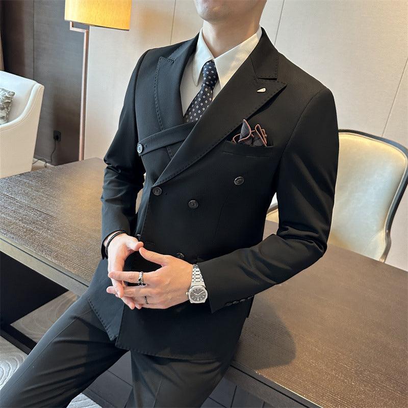 Men’s Premium 3-Piece Suit – Jacket, Vest & Matching Pants