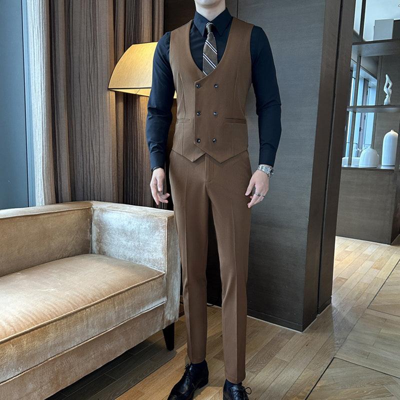 Men’s Premium 3-Piece Suit – Jacket, Vest & Matching Pants