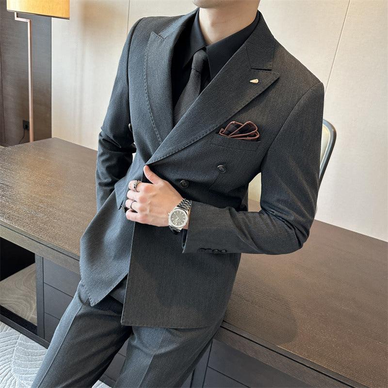 Men’s Premium 3-Piece Suit – Jacket, Vest & Matching Pants