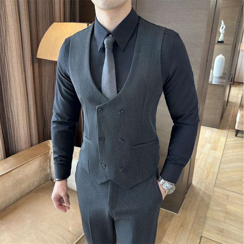 Men’s Premium 3-Piece Suit – Jacket, Vest & Matching Pants