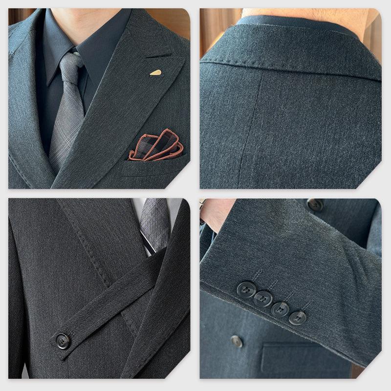 Men’s Premium 3-Piece Suit – Jacket, Vest & Matching Pants