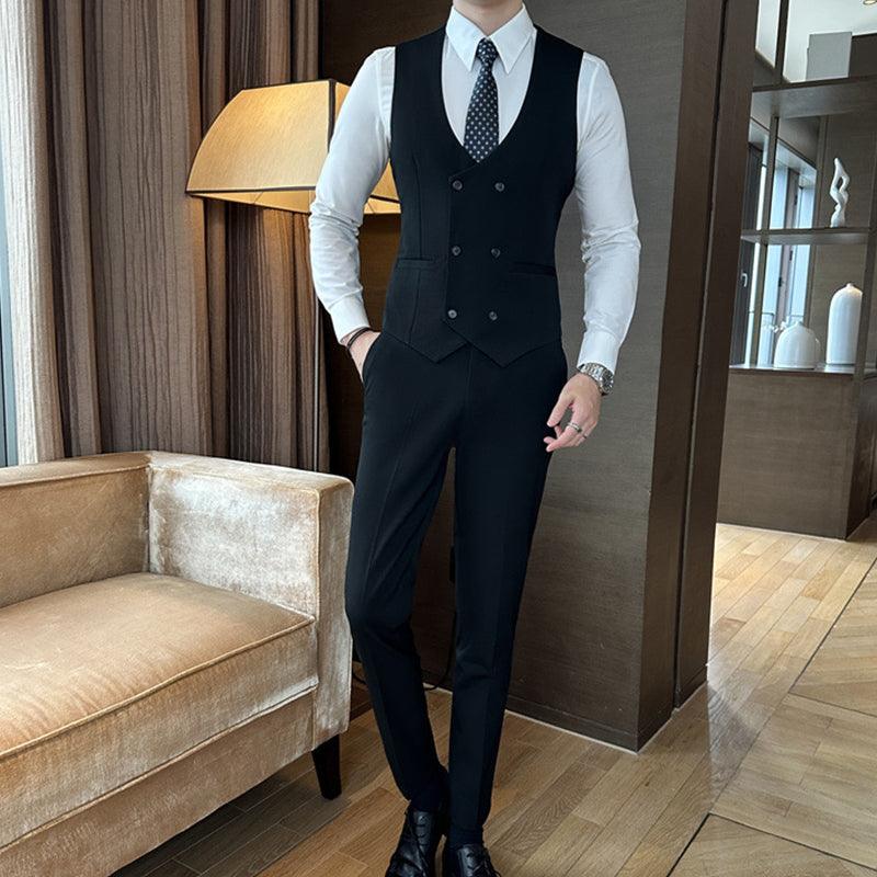 Men’s Premium 3-Piece Suit – Jacket, Vest & Matching Pants