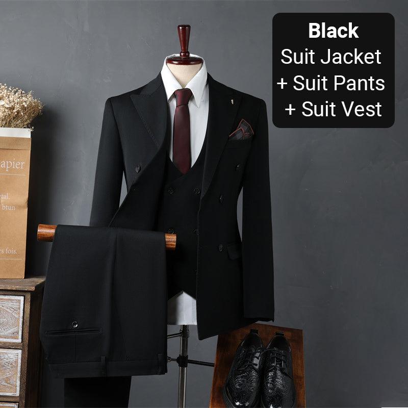 Men’s Premium 3-Piece Suit – Jacket, Vest & Matching Pants