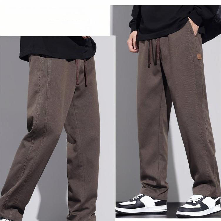 ✨Early Autumn New Arrivals🍁Men's Fashion Drawstring Loose Straight Leg Pants