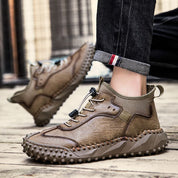 【🔥50% OFF】 Men's hand-stitched leather casual sneakers✈️ 2 pairs Free Shipping