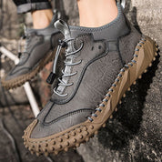 【🔥50% OFF】 Men's hand-stitched leather casual sneakers✈️ 2 pairs Free Shipping