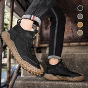 【🔥50% OFF】 Men's hand-stitched leather casual sneakers✈️ 2 pairs Free Shipping