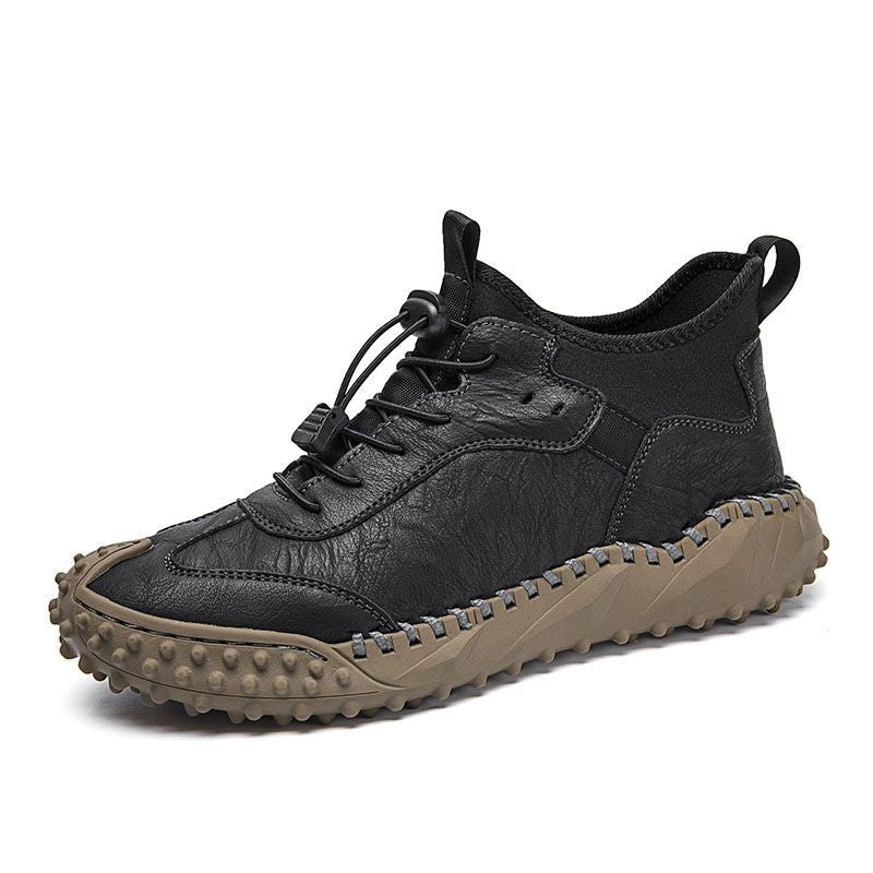 【🔥50% OFF】 Men's hand-stitched leather casual sneakers✈️ 2 pairs Free Shipping