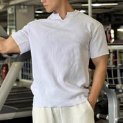 🎁Special Sale 50% OFF⏳Men's V-Neck Short Sleeve Muscle Athletic Workout T-Shirts