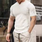 🎁Special Sale 50% OFF⏳Men's V-Neck Short Sleeve Muscle Athletic Workout T-Shirts