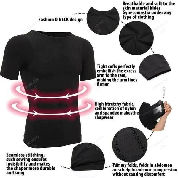 Men's Body-Shaping Compression T-Shirt
