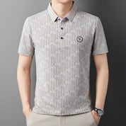 🔥Cool Promotions-50% OFF🌬️Men's Breathable Ice Silk Cooling Lapel T-shirt