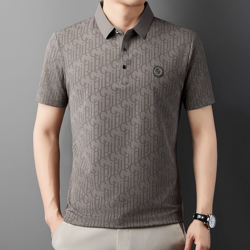 🔥Cool Promotions-50% OFF🌬️Men's Breathable Ice Silk Cooling Lapel T-shirt
