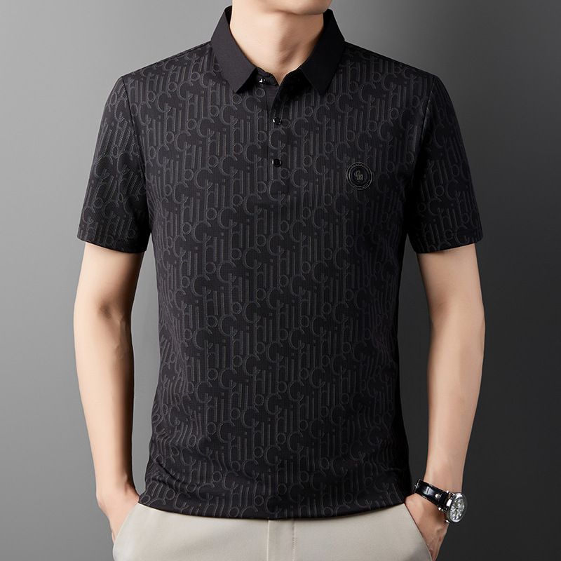 🔥Cool Promotions-50% OFF🌬️Men's Breathable Ice Silk Cooling Lapel T-shirt