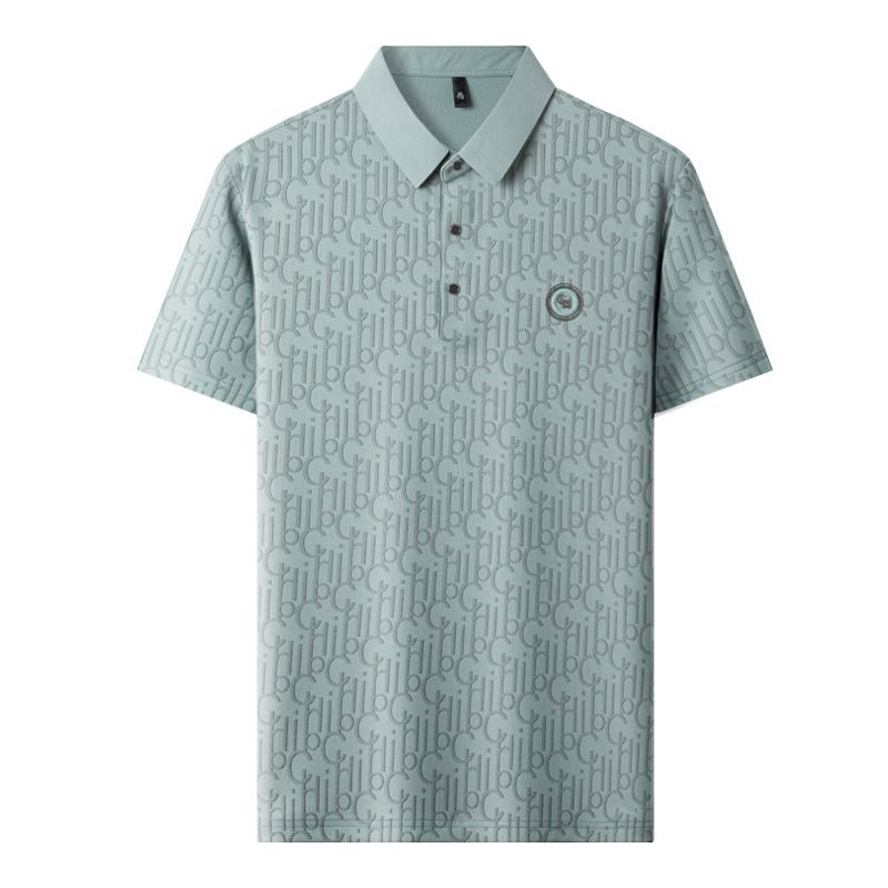 🔥Cool Promotions-50% OFF🌬️Men's Breathable Ice Silk Cooling Lapel T-shirt