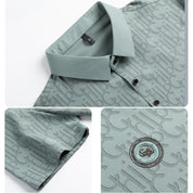 🔥Cool Promotions-50% OFF🌬️Men's Breathable Ice Silk Cooling Lapel T-shirt