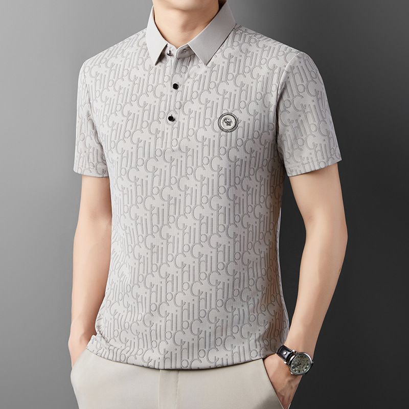 🔥Cool Promotions-50% OFF🌬️Men's Breathable Ice Silk Cooling Lapel T-shirt
