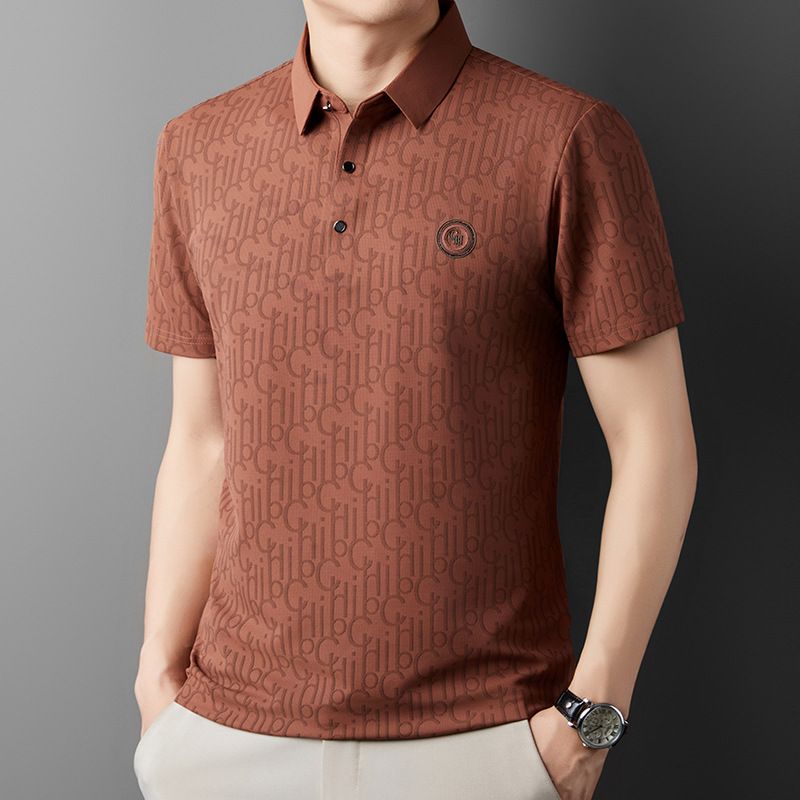🔥Cool Promotions-50% OFF🌬️Men's Breathable Ice Silk Cooling Lapel T-shirt